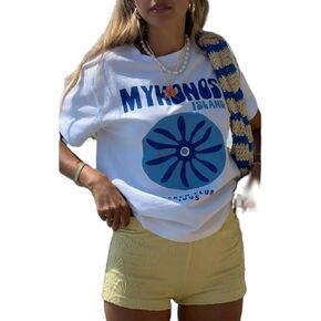 نساء y2k فاكهة الرسوم البيانية طباعة القمصان الضخمة t الصيف خمر المحملات الفضفاضة tees tops teen girl الملابس