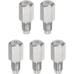 uxcell Brass Straight Grease Fitting M4 x 0.7 Thread Hydraulic Grease Fitting Accessories, 5Pcs