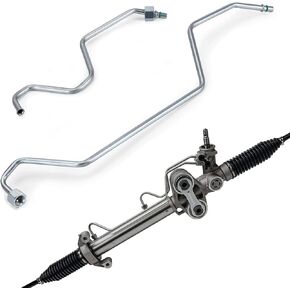 Rack Pinion Transfer Lines Compatible With 2008-2014 Chevrolet Silverado/Tahoe/Suburba/Avalanche, 2008-2014 GMC Sierra/Yukon/Cadillac Escalade ESV, Hard lines on Rack Replacement For#15254059 15254058