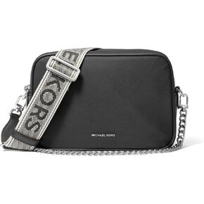 Michael Kors Bryant Medium Double Zip Chain Camera Crossbody, Black