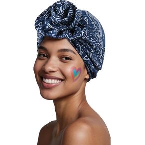 Babalet Turbans for Women Pre Tied 3D Flower Knot Head Wraps Paisley Headwear Cap Boho Fashion Beanie Cancer Chemo Bonnet