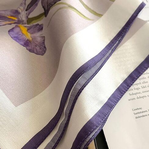 100% Mulberry Silk Scarf 21x21 Inch Lightweight Square Headscarf Small Neck Scarf Silk Scarves for Women Men in Kuwait