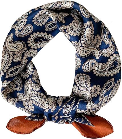 100% Mulberry Silk Scarf 21x21 Inch Lightweight Square Headscarf Small Neck Scarf Silk Scarves for Women Men in Kuwait