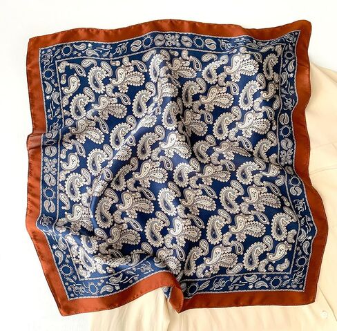 100% Mulberry Silk Scarf 21x21 Inch Lightweight Square Headscarf Small Neck Scarf Silk Scarves for Women Men in Kuwait