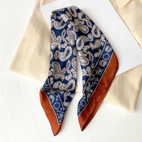 100% Mulberry Silk Scarf 21x21 Inch Lightweight Square Headscarf Small Neck Scarf Silk Scarves for Women Men in Kuwait