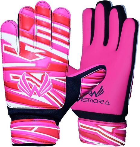 WEMORA Soccer Goalie Gloves for Kids Youth Junior Boys 4mm Anti Slip Latex Palm Grips Football Goalkeeper Gloves in Saudi Arabia