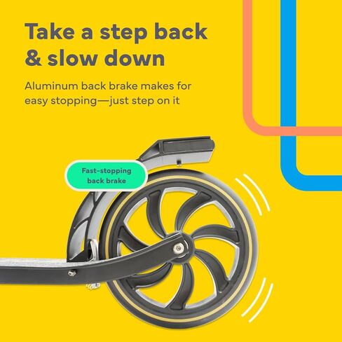 سكوتر لاسكوتا كيك للأطفال بعمر 6 سنوات فما فوق، والمراهقين والبالغين، عجلات يوريثان قوية كبيرة مقاس 8 بوصات. مقود قابل للتعديل، خفيف الوزن، قابل للطي، أقصى حمل يصل إلى 220 رطلًا in Kuwait