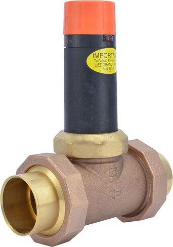 Cash Acme 3/4 Inch EB25 Sweat Double Union Pressure Regulating Valve (PRV), 45 PSI, 23137-0045 in Kuwait