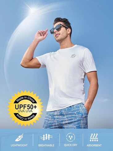 NORTHYARD Men's Athletic Quick Dry Running T-Shirts Workout Active Lightweight Short-Sleeve Shirts Gym Fishing Tee Tops in Saudi Arabia