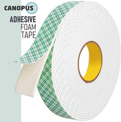 CANOPUS Double Sided Foam Tape for Craft and Card Making Projects, Heavy Duty Adhesive Mounting Tape 4016 (0.5in x 10ft) in Saudi Arabia