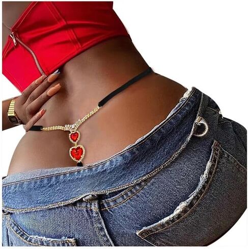 Eyraevor Women Sexy Crystal G-string Thong Rhinestone Panties Underpants Body Jewerly Underwear With Hip Chain in Saudi Arabia
