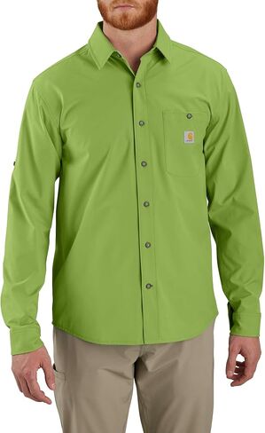 قميص Carhartt الرجالي Force Sun Defender ذو مقاس مريح وخفيف الوزن وأكمام طويلة in Kuwait