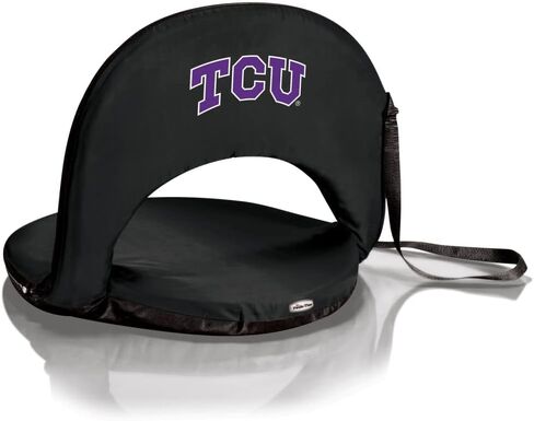 مقعد ملعب PICNIC TIME NCAA Texas Longhorns Oniva، مقعد مبيض مستلق مع دعم خلفي، مقعد الشاطئ، (أسود) in Saudi Arabia