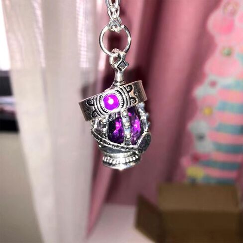 أنيمي Cosplay Madoka Magica Soul Gem Netlace Crystal Ring Set - Mostume Jewelry with 5 Betclaces و 5 Wair Rings in Saudi Arabia