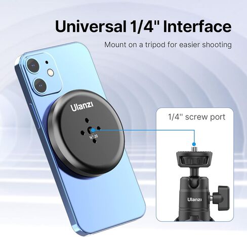 ULANZI 61'' Magnetic Selfie Stick Phone Tripod with Wireless Remote, Extendable Cell Phone Tripod Stand, Compatible with MagSafe, Cellphone Tripod for iPhone 15 14 13 12 Series and Android Phones in Saudi Arabia