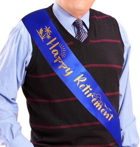 baotongle Happy Retirement Sash Retired Sash for Men Women Retirement Celebration Parties Gift in Saudi Arabia