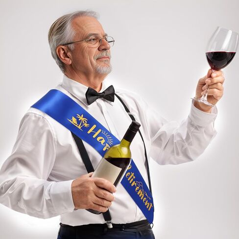 baotongle Happy Retirement Sash Retired Sash for Men Women Retirement Celebration Parties Gift in Saudi Arabia