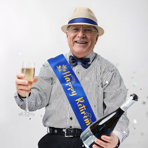baotongle Happy Retirement Sash Retired Sash for Men Women Retirement Celebration Parties Gift in Saudi Arabia