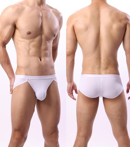 WINDAY Men's Briefs Ice Silk Mesh Low Rise Bikini Briefs and Breathable Underwear in Kuwait
