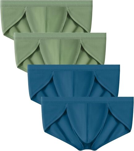 WINDAY Men's Briefs Ice Silk Mesh Low Rise Bikini Briefs and Breathable Underwear in Kuwait