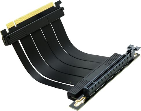 بطاقة Sintech PCIe 4.0 16X Riser، كابل تمديد PCI-E Express X16، متوافق مع بطاقة GPU من سلسلة GTX RTX Radeo (180 درجة 10 سم) in Kuwait