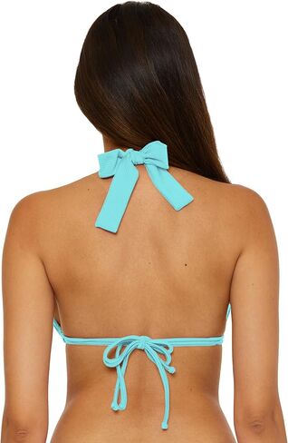 BECCA Women's Monte Carlo Halter Bikini Top, Adjustable, Tie Back, Swimwear Separates in Kuwait