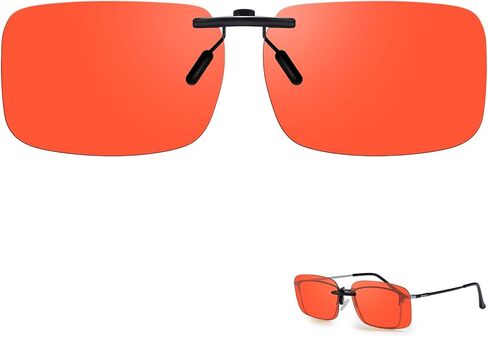 TJUTR Clip On Blue Light Blocking Glasses, Computer TV Gaming Glasses for Women Men, Improve Sleep & Reduce Eyestrain in Saudi Arabia