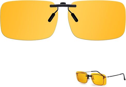 TJUTR Clip On Blue Light Blocking Glasses, Computer TV Gaming Glasses for Women Men, Improve Sleep & Reduce Eyestrain in Saudi Arabia