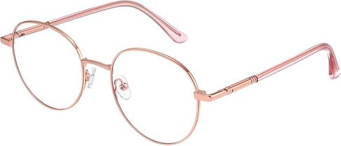 Dollger Round Blue Light Blocking Glasses for Women Men Circle Clear Lens Metal Frame Computer Gaming Eyeglasses Blue Light Glasses in Kuwait