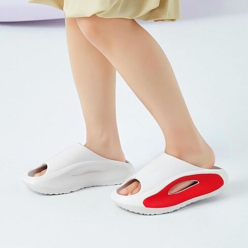 Kids Cloud Slides Boys Girls Comfy Pillow Slippers Summer Beach Sandals Non-Slip Thick Sole Slippers for Indoor Outdoor in Saudi Arabia