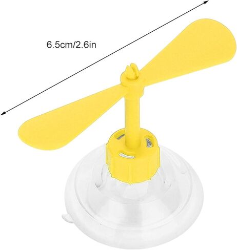Akozon Helmet Propeller, Rubber and Plastic Helmet Suction Cup for Motorcycle Decoration (Yellow) in Kuwait