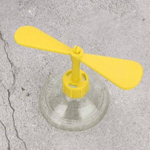 Akozon Helmet Propeller, Rubber and Plastic Helmet Suction Cup for Motorcycle Decoration (Yellow) in Kuwait