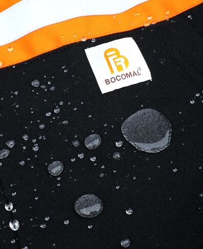 BOCOMAL FR Hoodies High Visibility 10.5oz Cottion Fleece Zipper Hi Vis Flame Resistant Reflective Hooded Sweatshirts in Saudi Arabia