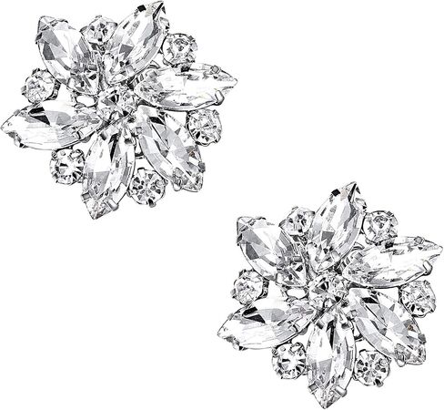 Flyonce Shoe Clips Rhinestone Crystal Shoes Buckle for Women,Decoration Charms for Dress Hat in Saudi Arabia