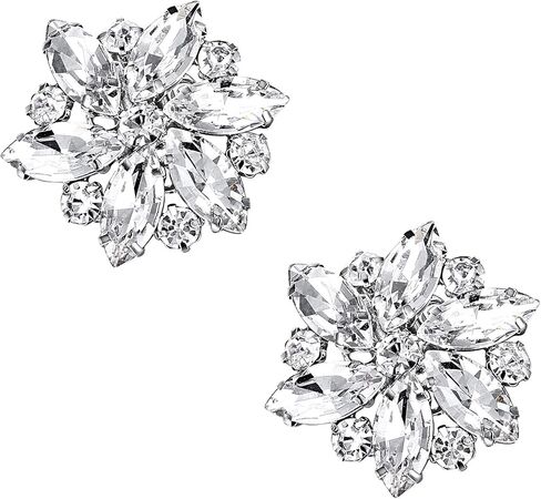 Flyonce Shoe Clips Rhinestone Crystal Shoes Buckle for Women,Decoration Charms for Dress Hat in Kuwait