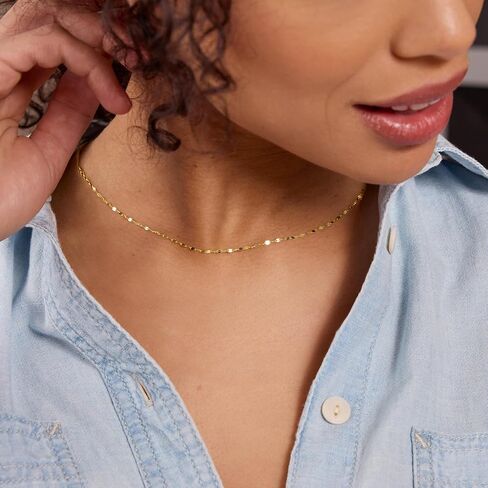 RS Pure by Ross-Simons Italian 14kt Yellow Gold Lumachina-Chain Necklace in Kuwait