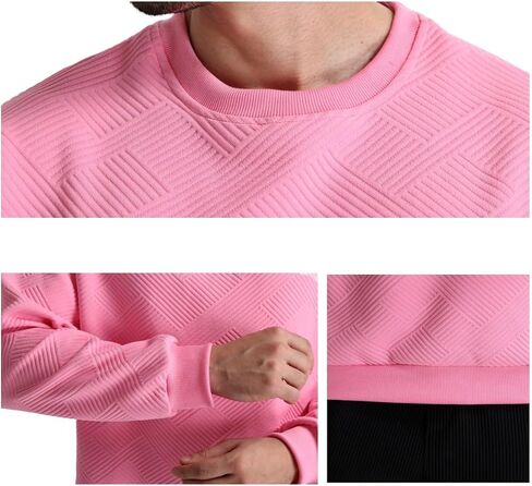 Men's Crewneck Sweatshirt Anti-Pilling Fabric Ultra-Soft Casual Athletic Wear Stylish Unique for Gym Daily Outfits in Saudi Arabia