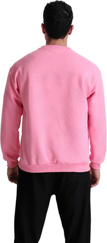 Men's Crewneck Sweatshirt Anti-Pilling Fabric Ultra-Soft Casual Athletic Wear Stylish Unique for Gym Daily Outfits in Saudi Arabia