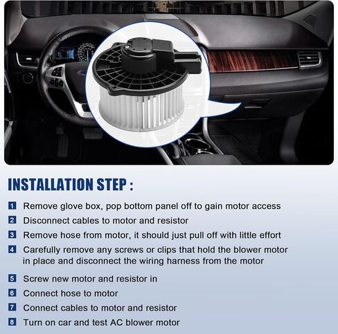 AC Blower Motor Fan Compatible with 2013 2014 2015 2016 Mazda CX-5 CX5 2.0L 2.5L, 2014-2018 Mazda 3, HVAC Plastic Heater Blower Motor Replacement, 700296, KD45-61-B10, GHP9-61-B10 in Saudi Arabia