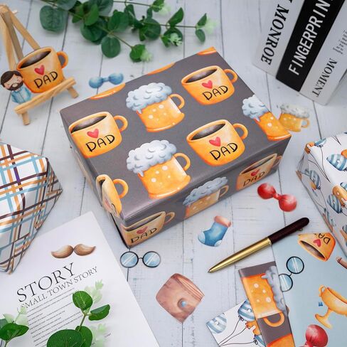 ورق تغليف وحيد القرن من Vnaaem - عيد ميلاد سعيد على شكل حرف وحيد القرن - 6 قطع هدية عيد ميلاد للفتيات للفتيات والأطفال وحفلات استحمام الطفل 19.6 × 27.8 بوصة in Kuwait