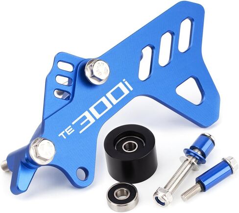 Front Sprocket Cover Chain Guard Compatible with Hus.qvarna TE300i 2018-2021 | Case Saver TE300 i TE 300i 300 i Accessories (Blue) in Kuwait