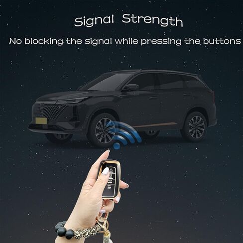 للحصول على غطاء مفتاح Toyota key مع حالة حماية مميزة للمعصم 360 درجة 2018-2022 2023 2024 Camry Rav4 Highlander Avalon C-HR Prius Corolla GT86 Smart Key (Black) in Kuwait