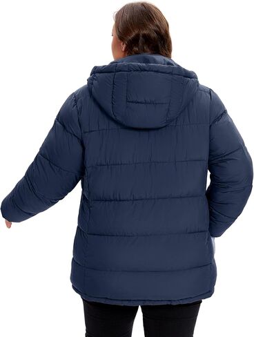 WINDMILL Womens Plus Size Heavyweight Puffer Jacket, Warm Winter Coat with Hood (1X-6X) in Kuwait