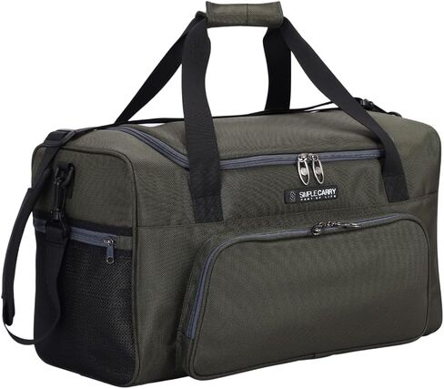 Large Sports Duffel Bag 20 inch for Travel Gym as Shoulder Bag and Hand Carry - Tan in Saudi Arabia