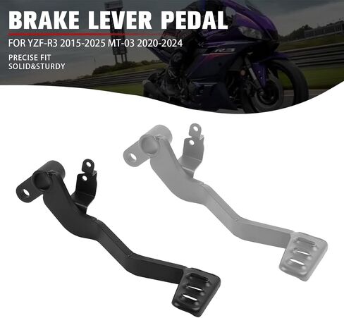 استبدال ذراع قدم دواسة الدراجات النارية ل Yamaha MT03 MT 03 2020-2024 YZF R3 2015-2025 ليفر الفرامل الخلفية (أسود) in Kuwait