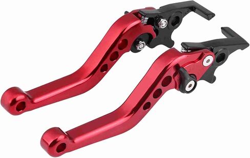 Aramox Brake Lever Assembly, Red CNC Aluminum Alloy Double Disc Brake Lever Assembly for Motorcycle Scooter Bike (Red) in Saudi Arabia