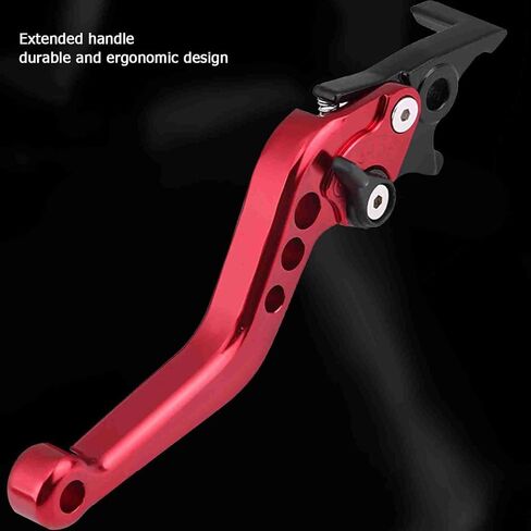 Aramox Brake Lever Assembly, Red CNC Aluminum Alloy Double Disc Brake Lever Assembly for Motorcycle Scooter Bike (Red) in Saudi Arabia