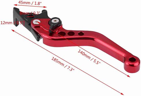 Aramox Brake Lever Assembly, Red CNC Aluminum Alloy Double Disc Brake Lever Assembly for Motorcycle Scooter Bike (Red) in Saudi Arabia