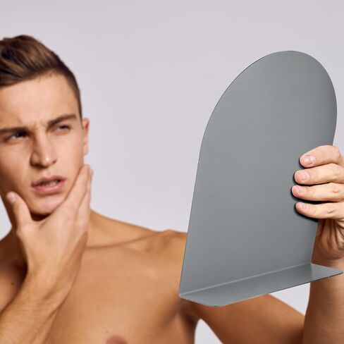 8 PCS Counter Top Desk Mirror 7 × 9 بوصات مرآة مكياج بذاتها للمكتب للمكتب المرآة الأكريليك مقوسًا أحادي الجانب مرآة الغرور للمكاتب الطاولة منزل غرفة نوم الحمام. in Kuwait