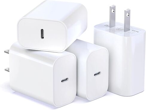 TT&C 20W USB C شاحن كابل شحن سريع بلوك سلك 6.6 قدم لـ iPhone 15، 15 Plus، 15 Pro، 15 Pro Max، 2021/2020/2018 iPad Pro 12.9 Gen 5/4/3، iPad Pro 11 Gen 3/2/1 ، شاحن آيباد إير 4، 2 عبوة in Saudi Arabia